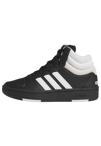 (-32%) adidas Unisex Kinder Hoops Mid Classic Shoes, Core Black/FTWR White/Orbit Grey, 38 EU