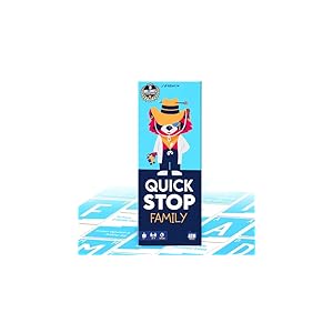 ATM Gaming Quickstop Family – El Juego de Mesa Más Divertido para Toda la Familia | Rápido, Competitivo Noches en Casa - Regalo Original