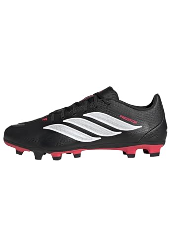 (-30%) adidas Unisex Predator Club Firm Ground/Multi Ground Football Boots Shoes, Core Black/FTWR White/Lucid Red, 44 EU