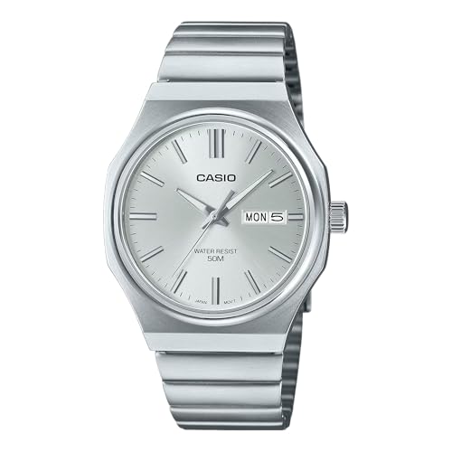 Relógio CASIO masculino analógico prata MTP-E735D-7AVDF