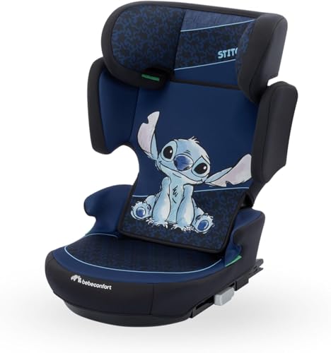 Bebeconfort Disney RoadFix i-Size, Backrest Booster Car Seat, 3.5-12 Years, 100-150 cm, Stitch, Foldable, Lightweight, 4.4 kg, 14 Headrest Positions, Authentic Stitch