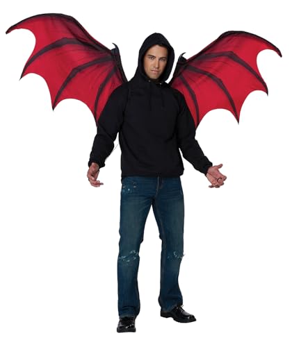California Costumes, Moving Cosplay Wings: Red Vampire Demon