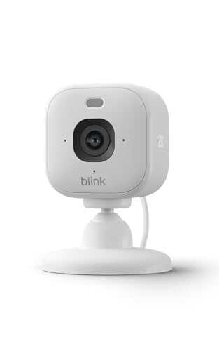 ⚡ BLITZDEAL (-55%) Blink Mini 2K+ (neueste Generation), Sicherheitskamera mit Netzstecker für zuhause, 2K-Videoauflösung, 4-fach-Zoom, Nachtsicht in Farbe, 1 Kamera – Weiß