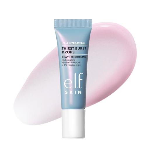 e.l.f. SKIN Holy Hydration! Thirst Burst Drops Mini, Serum For An Instant Radiant Complexion, Made With Hyaluronic Acid, Vegan & Cruelty-Free