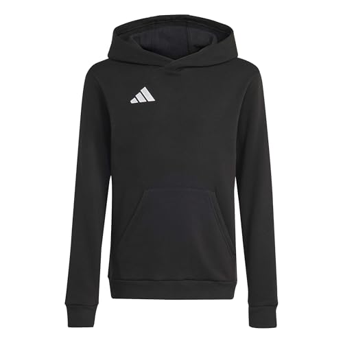 (-72%) adidas Unisex Kinder Entrada26 Hoodie Kids Sweatshirt, Black/White, 5-6 Years