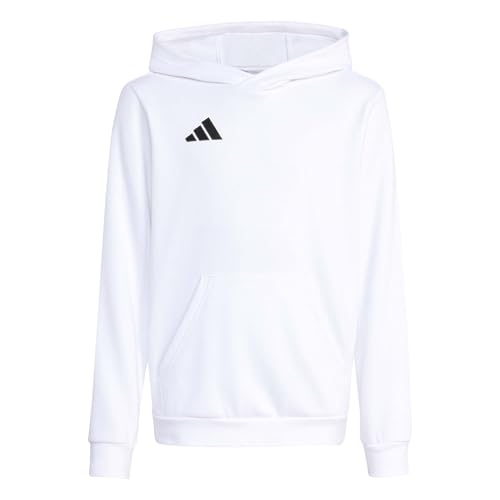 🔥 STARKER PREIS (-74%) adidas Unisex Kinder Entrada26 Hoodie Kids Sweatshirt, White/Black, 5-6 Years