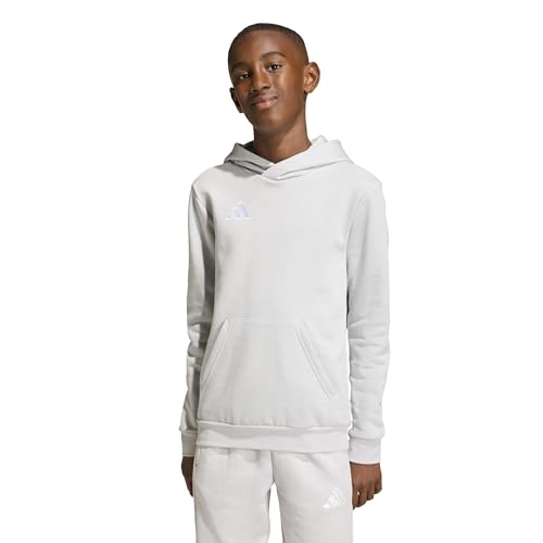 🔥 SELTEN SO GÜNSTIG (-81%) adidas Unisex Kinder Entrada26 Hoodie Kids Sweatshirt, Team Light Grey/White, 5-6 Years