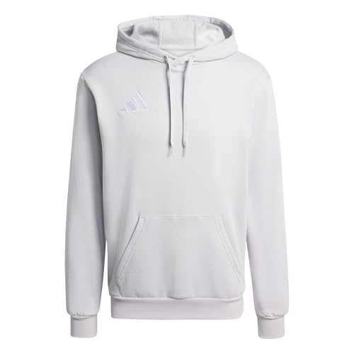 (-29%) adidas Herren Entrada26 Hoodie Sweatshirt, Team Light Grey/White, L