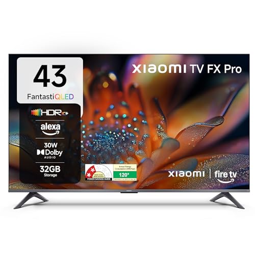 Get 43 inch Xiaomi FX Pro QLED 4K Smart Fire TV at ₹23,999 - 52% OFF Original Price ₹49,999