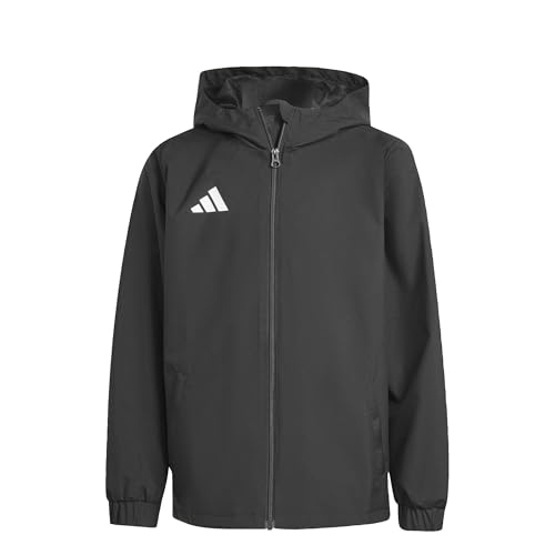 (-26%) adidas Unisex Kinder Entrada26 All Weather Kids Coat, black/white, 13-14 Years