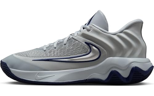 Nike Men's Giannis Immortality 4 Basketball Shoes, Wolf Grey/Metallic Platinum-Pure Platinum, 11