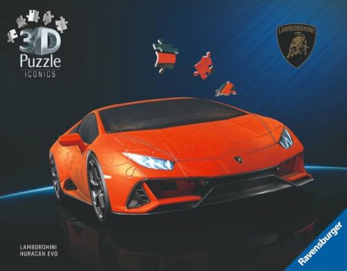 🔥 STARKER PREIS (-29%) Ravensburger - Lamborghini Huracán EVO 3D-Puzzle | Gebäudemodelle für Erwachsene | 163 Teile | Geschenk für Kinder ab 8 Jahren | Geschenk für Erwachsene | Geschenkideen