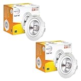 wipro Garnet 3 W Slim COB Downlight for False Ceiling Neutral White 4000K Ceiling or Cabinet Light with Adjustable Optics Pack of 2