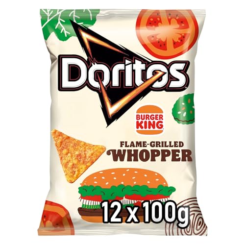 🔥 STARKER PREIS (-41%) Doritos Burger King, 12x100g – Nachos mit Flame Grilled Whopper Geschmack