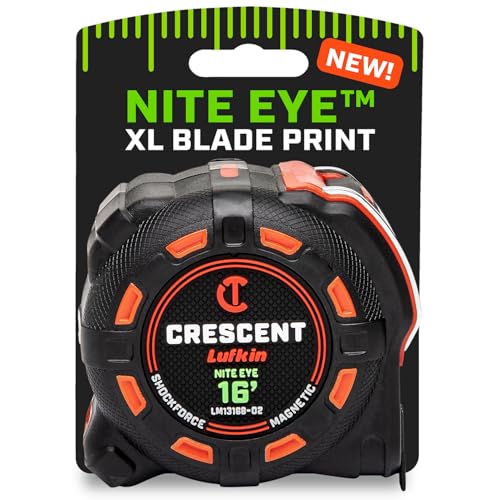 Crescent Lufkin 16 Ft. SHOCKFORCE NITE EYE Magnetic Tape Measure | LM1316B-02