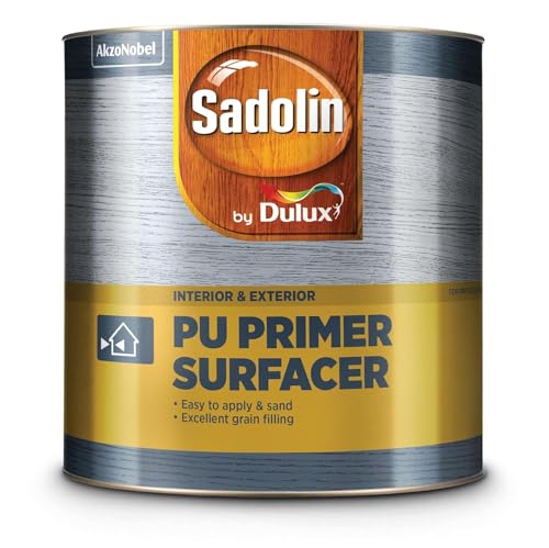Sadolin by Dulux | PU Primer Surfacer with Opaque Finish for White Top coats | Excellent resistance to scratches, stains, and cracks | 4 Litres