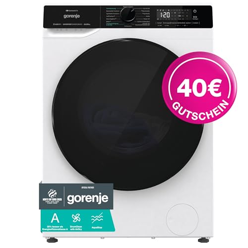 (-27%) Gorenje WD2PA1X64ADW/DE Waschtrockner, Connect Life, 16 Programme, 10,5 kg waschen, 6kg trocknen, 54 Liter, 1400 U/min, Total AquaStop, Inverter PowerDrive Motor, AllergySteam, Wash&Dry 60', A-20%