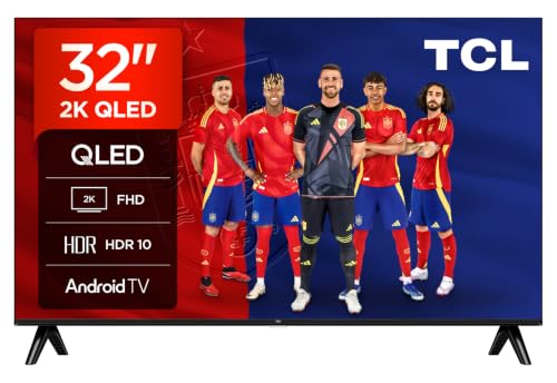 televisores smart tv de 32 pulgadas - TCL 32V5C QLED Full HD con Android TV y HDR