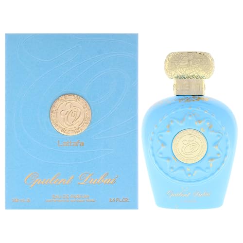 Lattafa Opulent Dubai - Citrus, Fruity, Floral, Woody - Eau de Parfum Long-Lasting Fragrance for Unisex, 3.4 Ounce / 100 ml