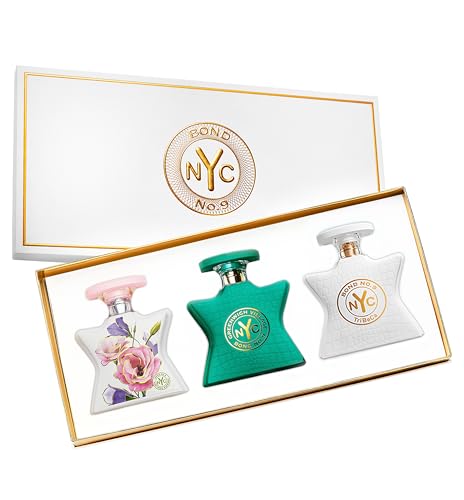 Bond No. 9 New York Women's Luxe Eau de Parfum Trio - Fragrance Gift Set Including New York Flowers, Greenwhich Village & Tribeca - 3 x 1.7 Fl Oz ($1,025 value)
