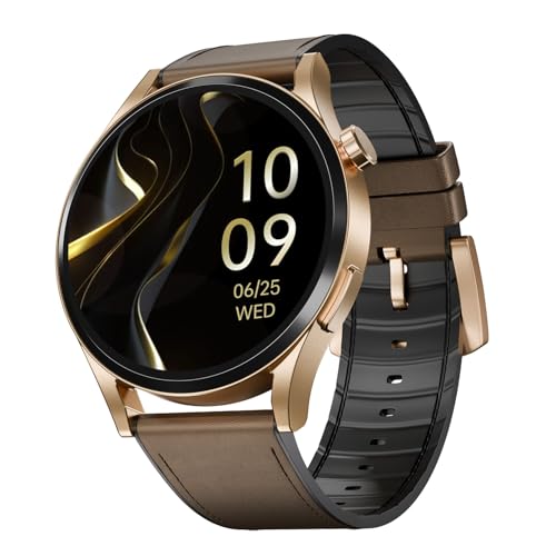 Boat Chrome Horizon, Premium Metal Body, Video Watch Faces, 1.51”(3.83cm) AMOLED Round Display, HRV & VO2 Max, Auto-Activity Detection, ASAP Charge, H