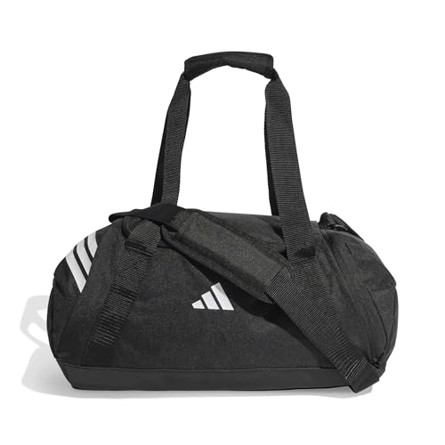 (-39%) adidas Unisex Tiro Duffle Bag Small Duffel Bag, Black/White, One Size