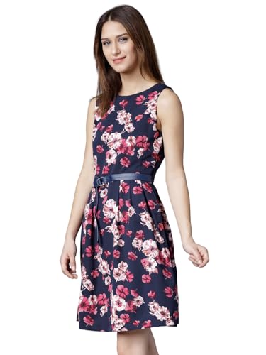 Women's Sleeveless Boat Neck Printed Dresses | Stylish Dresses | Casual Dresses