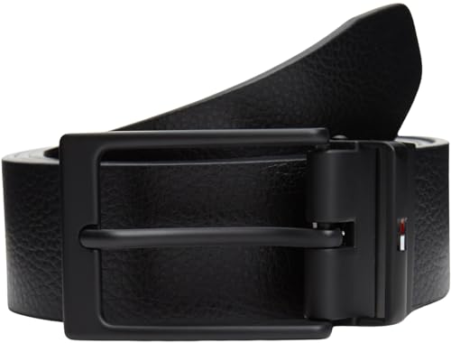 (-51%) Tommy Hilfiger Herren Gürtel Layton 3,5 cm aus Leder zum Wenden, Schwarz (Black), 110 cm