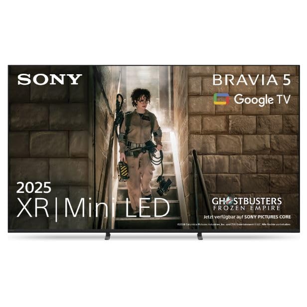 (-28%) Sony BRAVIA 5 XR Mini-LED 65 Zoll Fernseher (K65XR52), AI XR-Prozessor, akustisches Multi-Audio, Dolby Vision/Atmos, IMAX Enhanced, Google TV (2025), Google Cast, Apple AirPlay 2, Game Menu, Smart TV
