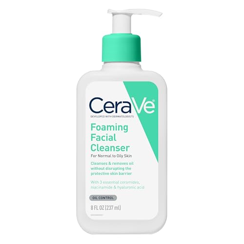 CeraVe Foaming Facial Cleanser for Oily Skin Fragrance-Free 8 oz