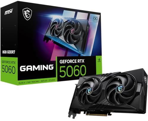 msi Gaming RTX 5060 8G Gaming OC Graphics Card (8GB GDDR7,128-bit, Extreme Performance: 2640 MHz