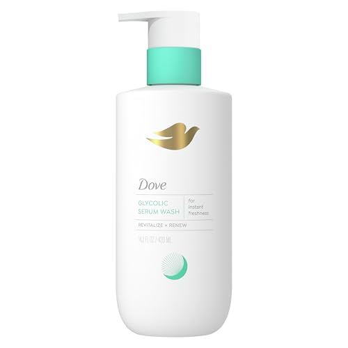Dove Glycolic Serum Body Wash For Skin Renewal & Odor Control 14.2 oz