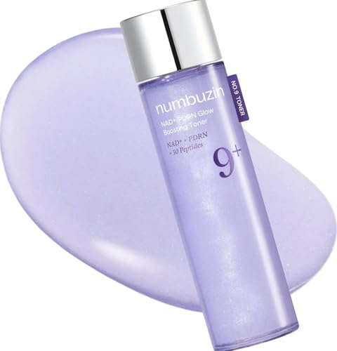 numbuzin No.9 Toner | NAD+ PDRN Glow Boosting Toner | Korean Skincare for Glowing, Firming, Wrinkles, Fine Lines | Salmon PDRN, Peptides | Essence for Aging, Dull Skin | 5.07 fl. Oz