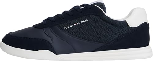 (-48%) Tommy Hilfiger Herren Cupsole Sneaker Lopro Cup Mix zum Schnüren, Blau (Desert Sky), 41
