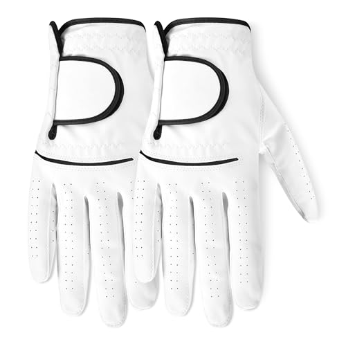 ⚡ BLITZDEAL (-63%) Amazon Basics Golfhandschuhe für Herren, Linkshänder, M, 2er-Pack