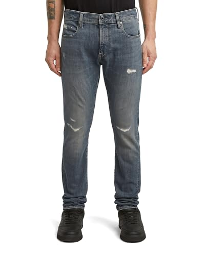 🔥 STARKER PREIS (-57%) G-STAR Herren Revend FWD Skinny Jeans, Blau (Antic Sand Blast Restored D20071-D842-H781), 38W / 38L