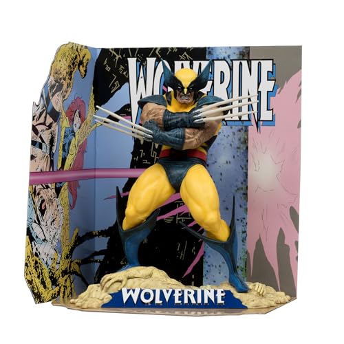 McFarlane Toys - Marvel Wolverine 1:10th Scale Collectible with Scene (Wolverine #85)
