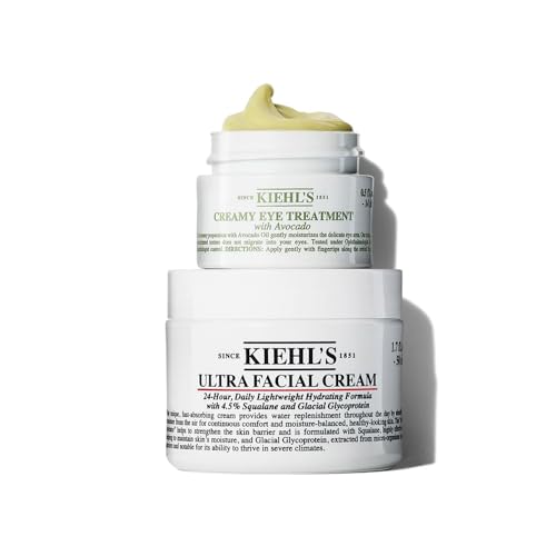 Kiehl's Dry Skin Relief Set, With Hydrating Skincare Essentials, Contains Moisturizer and Eye Cream, Helps Hydrate
