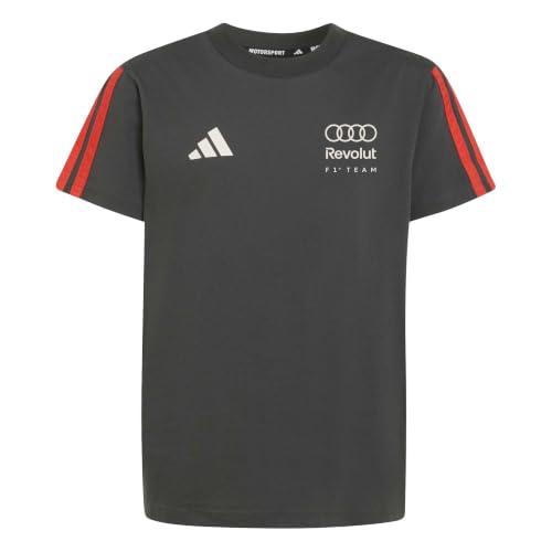 (-49%) adidas Boy's Audi Formula ONE Team DNA Tee, Utility Black, 11-12 Years