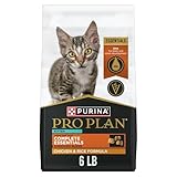 Purina Pro Plan Kitten Dry Food Complete Essentials Shredded Blend Chicken and Rice Formula - 6 lb. Bag