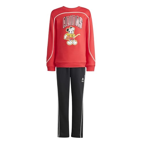 (-53%) adidas Unisex Kids DISNEY MICKEY MOUSE JOGGER, pure ruby/off white, 4-5 Years