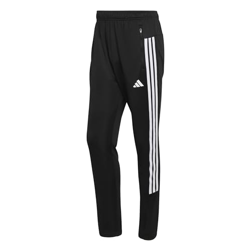 (-35%) adidas Herren Workout Essentials All-Set 3-Stripes Knit Pants, Black/White, L