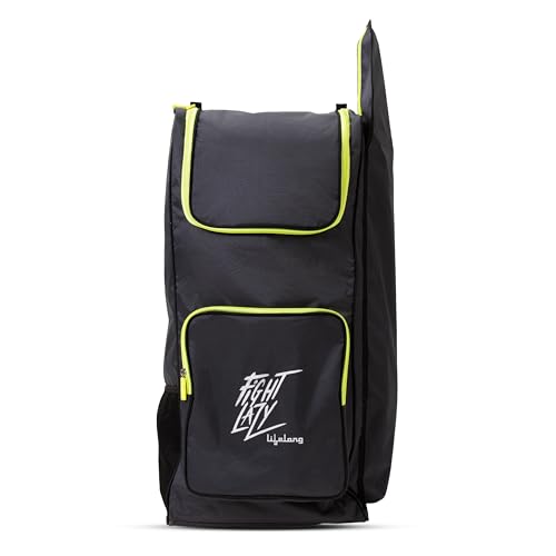 Lifelong Cricket Kit Bag | Dedicated Bat Pocket | Durable Polyester Construction | Adjustable Shoulder Straps | Water-Resistant Design | Stylish Crick
