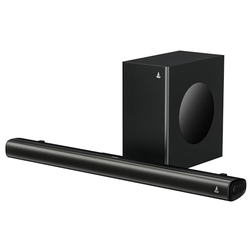 boAt Aavante 2.1 2000, 200W, EQ Modes, Multi Compatibility, Premium Design, Remote Control, v5.4 Bluetooth Sound bar, Home Theatre Soundbar Speaker(Pr