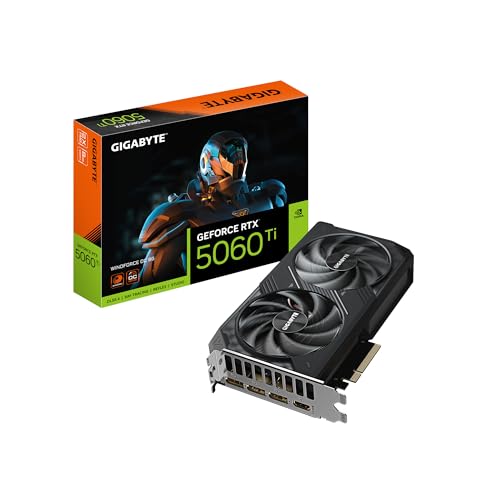 GIGABYTE GeForce RTX 5060 Ti WINDFORCE OC 8G Graphics Card, 8GB 128-bit GDDR7, PCIe 5.0