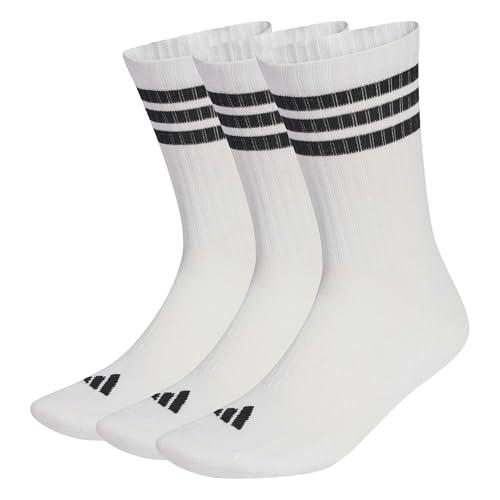 (-33%) adidas Unisex 3-Streifen Socken, knöchellang, mit Polsterung, 3er-Pack