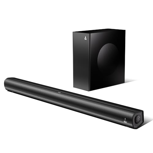 Boat Aavante 2.1 1200, 120W Signature Sound, 2.1 CH w/Wired Subwoofer, BT v5.4, Multiple Ports, EQ Modes & Remote Control, Bluetooth Sound bar, Home T