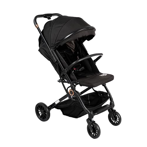 Carrinho de Bebê Passeio Vira Berço Compact Styll Baby Preto
