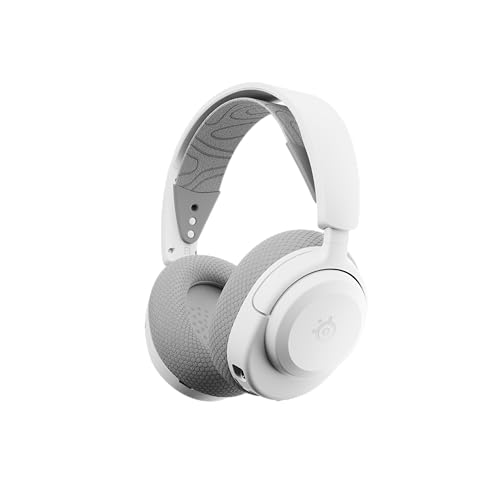 (-36%) SteelSeries Arctis Nova 3P Wireless - PS5 Headset & PC Gaming Headset – App-Steuerung – 40 Std. Akku – Neodym-Magnet-Treiber – 2,4 GHz/Bluetooth – Abnehmbares Mikrofon – Für PS5, PC, Switch - Weiß