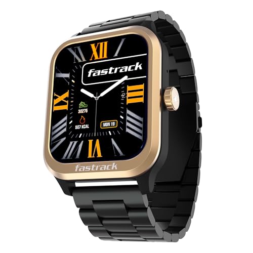 Jupiter Retro 1.83" Display Smart Watch with BT Calling, Functional Crown, Metal Strap, 100+ Sports Modes, Health Suite, IP68 – Smartwatch for Man & W